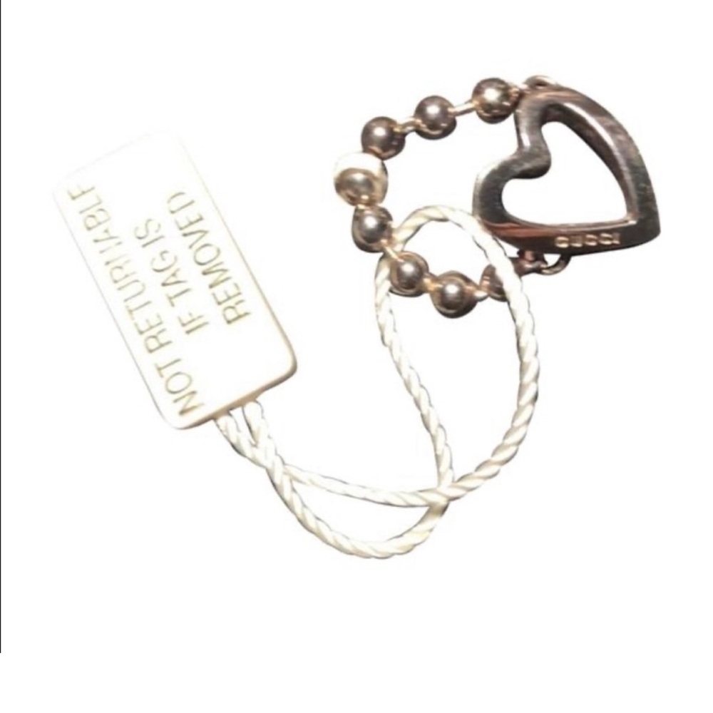 Gucci Silver Open Heart Ring - Picture 2 of 5